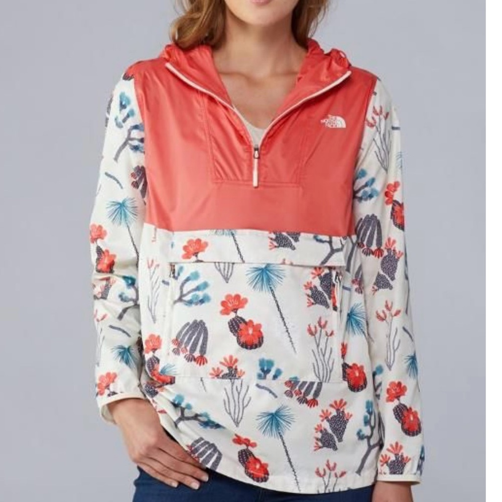 The North Face Floral Windbreaker , turns into Packable Belt Bag – XS